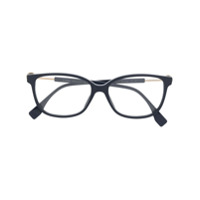 Fendi Eyewear Armação de óculos quadrada com detalhe de logo - Azul