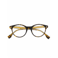 Fendi Eyewear Armação de óculos tartaruga - Neutro