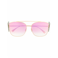 Fendi Eyewear Óculos de sol aviador - Dourado