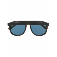 Fendi Eyewear Óculos de sol aviador redondo - Marrom