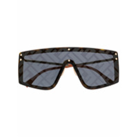 Fendi Eyewear Óculos de sol com estampa monogramada - Marrom