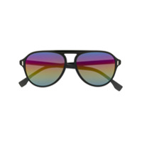 Fendi Eyewear Óculos de sol com lentes degradê - Preto