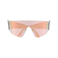 Fendi Eyewear Óculos de sol com placa de asa - Rosa