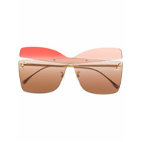 Fendi Eyewear Óculos de sol degradê - Neutro