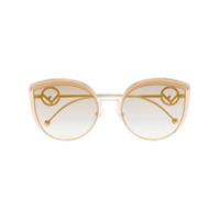 Fendi Eyewear Óculos de sol gatinho F Is Fendi - Dourado