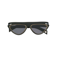 Fendi Eyewear Óculos de sol geométrico - Preto