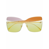 Fendi Eyewear Óculos de sol Kaligraphy - Dourado