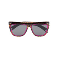 Fendi Eyewear Óculos de sol monogramado - Marrom