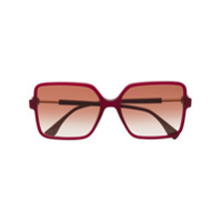Fendi Eyewear Óculos de sol oversized quadrado - Vermelho