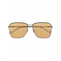 Fendi Eyewear Óculos de sol quadrado FF - Prateado
