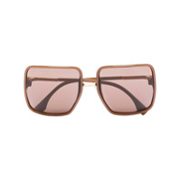 Fendi Eyewear Óculos de sol quadrado - Preto