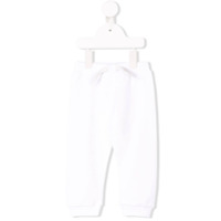 Fendi Kids Calça esportiva com amarração na cintura - Branco