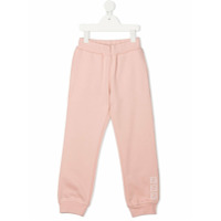 Fendi Kids Calça esportiva com bordado Zucca - Rosa