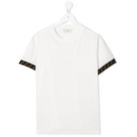Fendi Kids Camiseta com acabamento FF - Branco