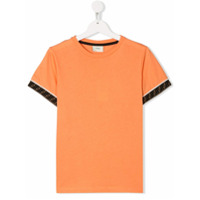 Fendi Kids Camiseta com acabamento FF - Laranja