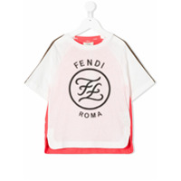 Fendi Kids Camiseta com estampa de logo - Branco