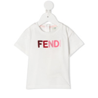 Fendi Kids Camiseta com estampa de logo - Branco