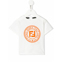 Fendi Kids Camiseta com estampa de logo FF - Branco