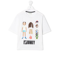 Fendi Kids Camiseta com estampa FFunky - Branco