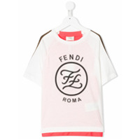 Fendi Kids Camiseta com estampa Karligraphy - Branco