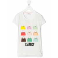 Fendi Kids Camiseta FFancy com estampa - Branco
