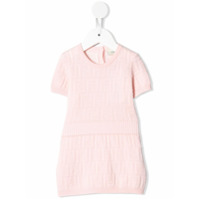 Fendi Kids FF pattern short-sleeve dress - Rosa