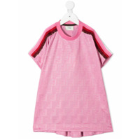 Fendi Kids logo-print short-sleeve dress - Rosa