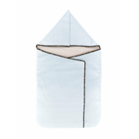 Fendi Kids Manta de algodão com bordado FF - Azul