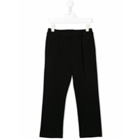 Fendi Kids straight-leg tailored trousers - Preto