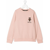 Fendi Kids teddy logo-motif sweatshirt - Rosa