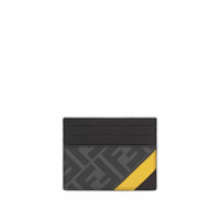 Fendi Porta-cartões com estampa de logo - Preto