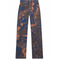 FENTY Calça tie-dye com detalhe de fendas - Azul