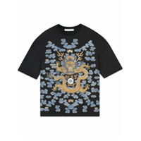 FENTY Camiseta oversized com estampa de dragão - Preto