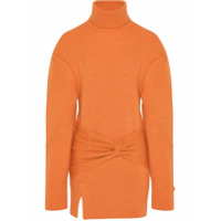 FENTY Vestido mini de tricô canelado - Laranja