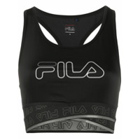 Fila Top esportivo com estampa de logo - Preto