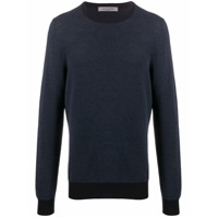 Fileria Suéter de lã virgem com acabamento canelado - Azul