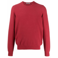 Fileria Suéter mangas longas de tricô - Vermelho