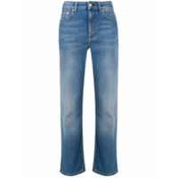 Filippa K Calça jeans Stella cropped com cintura alta - Azul