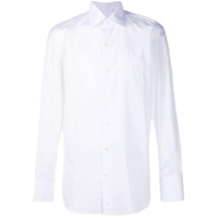 Finamore 1925 Napoli Camisa lisa com abotoamento - Branco
