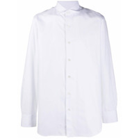 Finamore 1925 Napoli Camisa mangas longas com barra curvada - Branco