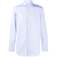 Finamore 1925 Napoli long sleeve slim-fit shirt - Azul