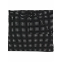 Fisico Echarpe slim com estampa de poás - Preto