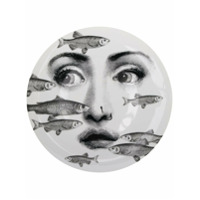 Fornasetti Prato com estampa ilustrada - Branco