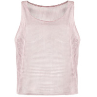 Forte Dei Marmi Couture Blusa de couro com mesh - Rosa