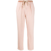 Forte Forte Calça com logo e ajuste no cós - Rosa