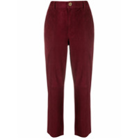 Forte Forte Calça reta cintura alta - Vermelho