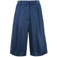Forte Forte high-waisted satin shorts - Azul