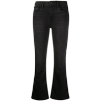 FRAME Calça jeans bootcut com cintura média - Preto
