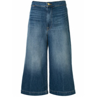 FRAME Calça jeans cropped cintura média - Azul