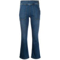 FRAME Calça jeans cropped Le Francoise com cintura média - Azul